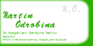 martin odrobina business card